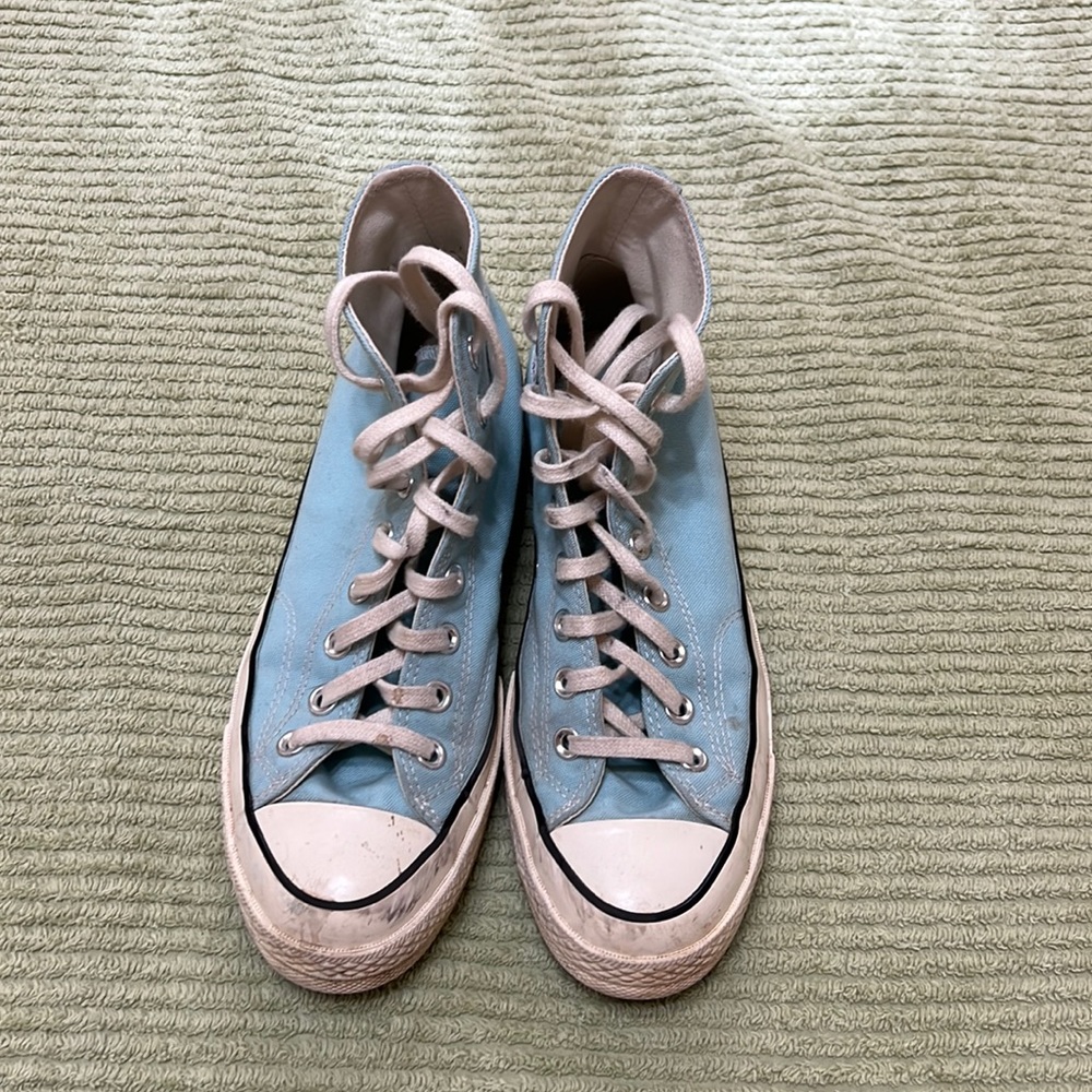 Converse high tops. Baby blue. Women’s size 9